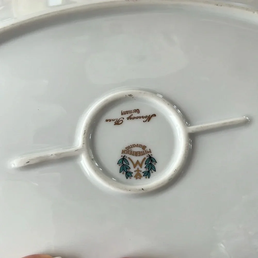 Antique Tray Norway Rose by Mitterteich